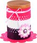 Filca mežģīņu lentes FOLIA 4gab. 30cm, sarkanas
