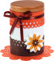 Filca mežģīņu lentes FOLIA 4gab. 30cm, brūnas