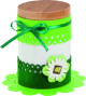 Filca mežģīņu apļi FOLIA 6gab. 7-10cm, zaļie