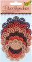 Filca mežģīņu apļi FOLIA 6gab. 7-10cm, brūnie