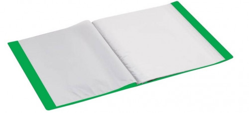 Katalogu mape Economix PP A4 20 kabatas, zaļa 30602-04