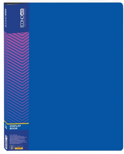 Katalogu mape Economix PP A4 30 kabatas, zila 30603-02