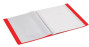 Katalogu mape Economix PP A4 30 kabatas, sarkana 30603-03