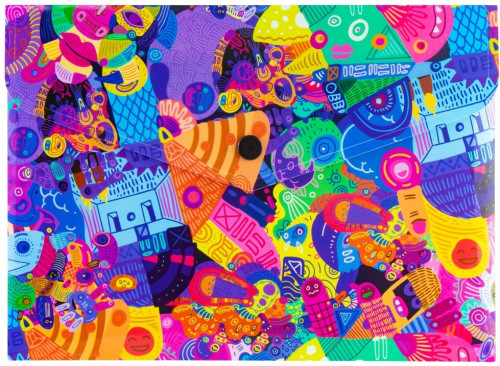 Mape-aploksne ar spiedpogu A5 PP 180µm "Girl" 32013-07
