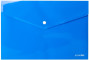 Mape-aploksne ar spiedpogu ECONOmix A4 PP 180µm caurspīdīga zila 31301-02