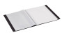 Katalogu mape Economix PP A4 40 kabatas, melna 30604-01