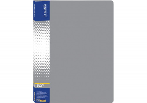 Katalogu mape Economix PP A4 20 kabatas, pelēka 30602-10