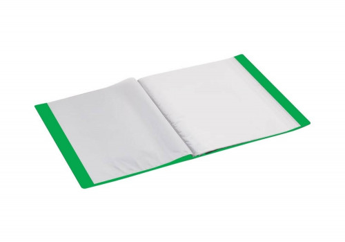 Katalogu mape Economix PP A4 60 kabatas, zaļa 30606-04