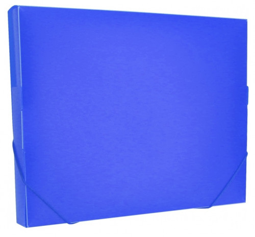 Kārba ar gumiju EKONOmix A4+ PP 700µm 30mm zila 35616-02