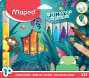Flomāsteri MAPED Jumbo "Jungle Fever" 12 krāsas, kartona blisterī