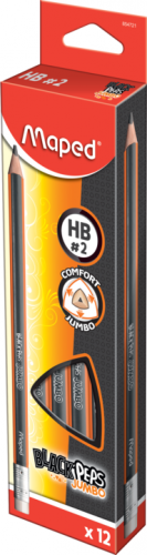 Zīmulis ar dzēšgumiju MAPED Jumbo HB