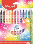 Flomāsteri MAPED "Mini Cute" 2.8mm 12 krāsas, kartona blisterī