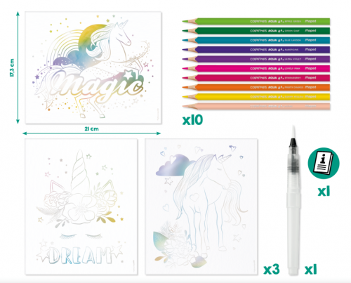 MAPED Creativ krāsošanas komplekts  Aqua Art "Vienradzis" 7+