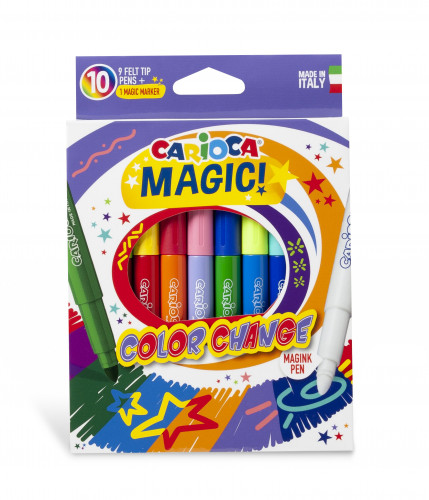 Flomāsteri CARIOCA Color Change 10 gab. = 18 krāsas