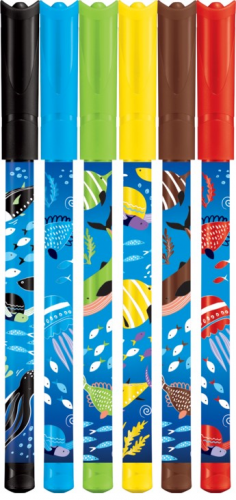 Flomāsteri MAPED Ocean Life 2.0mm  6 krāsas, PP iepakojums