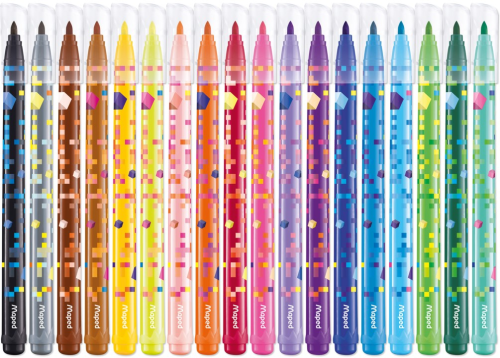 Flomāsteri MAPED "Pixel Party" 2.8mm 18 krāsas