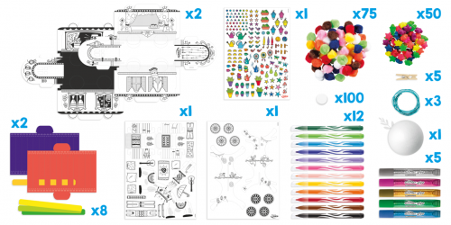 MAPED Creativ krāsošanas komplekts "Karavāns" 5+