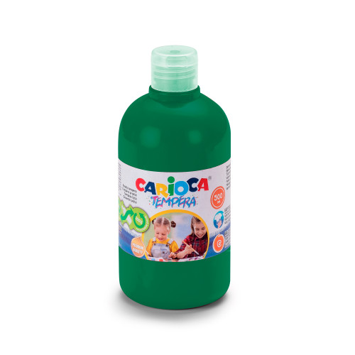 Tempera CARIOCA 500 ml, tumši zaļa