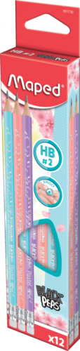 Zīmulis ar dzēšgumiju MAPED Pastel HB
