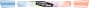 Teksta marķieri MAPED Pastel Duo 3*2 krāsas