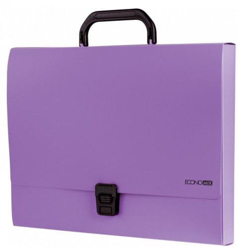 Portfelis ECONOmix ar slēdzi PP 700µm A4 violets 31607-12