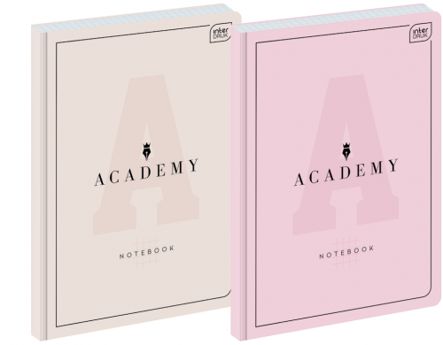 Klade INTERDRUK A4 90g/m2 96lp # ciets vāks, Academy Pastel