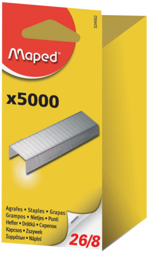 Skavas MAPED Nr.26/8; 5000gab. kastītē blīsterī  A