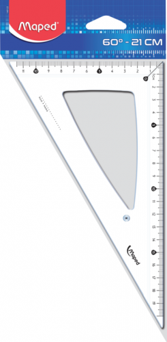 Trīsstūris MAPED Classic 60/210mm PP maisiņā