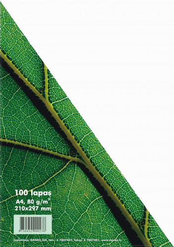Biroja papīrs 80g A4 100lp