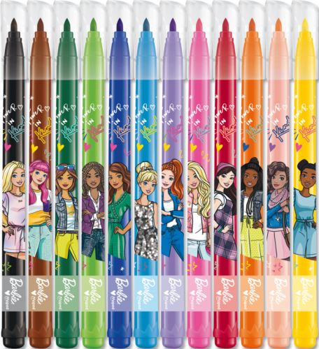 Flomāsteri MAPED "Barbie" 2.8mm 12 krāsas