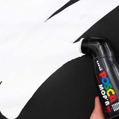 Marķieris ūdens bāzes UNI Posca Mop'r PCM-22 balts (1)