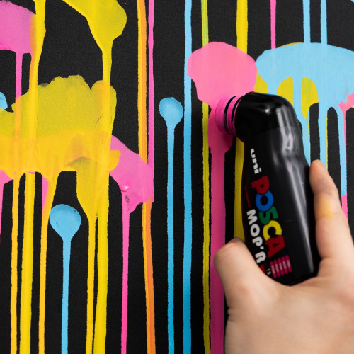 Marķieris ūdens bāzes UNI Posca Mop'r PCM-22 rozā (13)