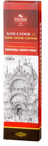 Zīmulis grafīta KOH-I-NOOR 1500 H