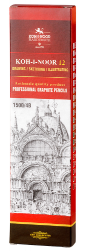 Zīmulis grafīta KOH-I-NOOR 1500 4B