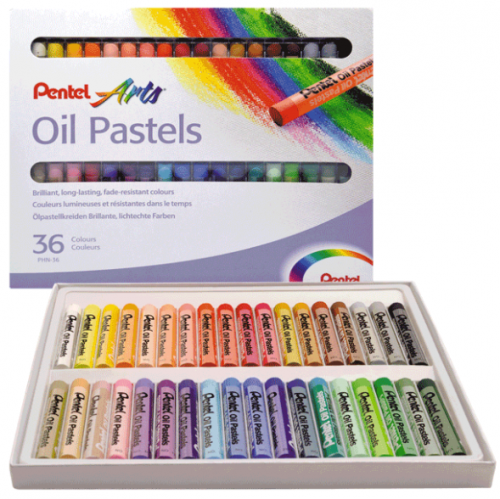 Eļļas pastelis PENTEL 36 krāsas