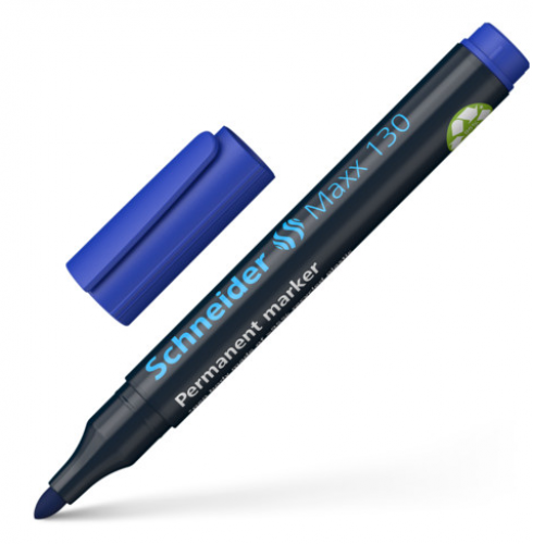 Permanenta marķieris SCHNEIDER Maxx 130, 1-3mm, zils