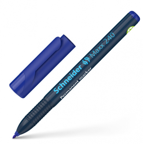 Permanenta marķieris SCHNEIDER Maxx 240, 1-2mm, zils