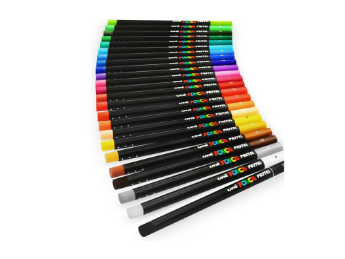 Vaska pastelis UNI Posca KPA-100 24 krāsas