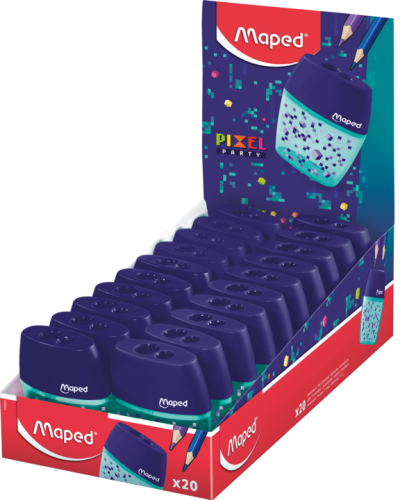Zīmuļu asināmais MAPED Shaker "Pixel Party" 2d