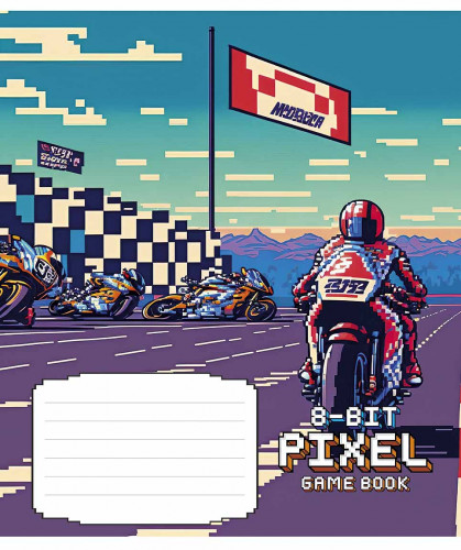 Burtnīca 12lp 170*203mm 60g/m2 # "Pixels" 3273