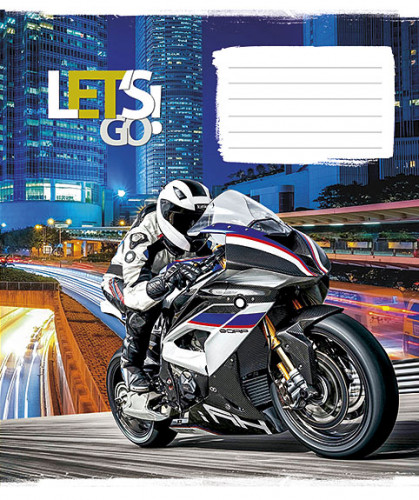 Burtnīca 12lp 170*203mm 60g/m2 // ''Lets Go'' 2834