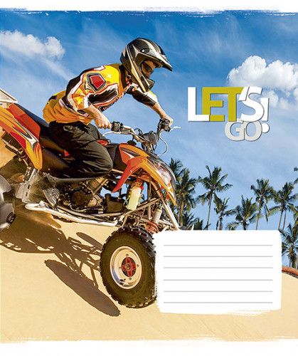 Burtnīca 12lp 170*203mm 60g/m2 // ''Lets Go'' 2834