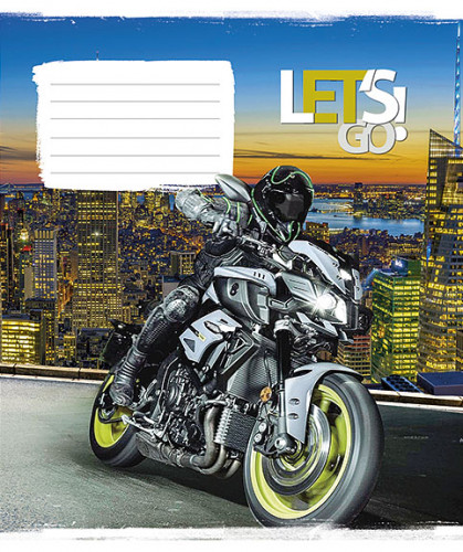 Burtnīca 12lp 170*203mm 60g/m2 // ''Lets Go'' 2834