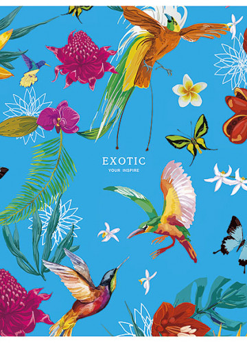 Klade mīksts vāks A5 40lp # ''Exotic'' 00539