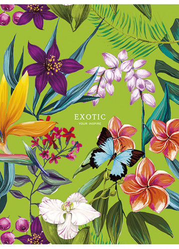 Klade mīksts vāks A5 40lp # ''Exotic'' 00539
