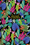 Klade elastīgs vāks A5 80lp # Soft Touch lamināts + UV laka "Secret garden''' 07003