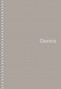 Piezīmju bloknots ar spirāli A5 80lp # plastikāta vāks, ''Genius Pastel'' 06806