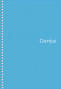 Piezīmju bloknots ar spirāli A5 80lp # plastikāta vāks, ''Genius Pastel'' 06806
