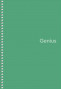 Piezīmju bloknots ar spirāli A5 80lp # plastikāta vāks, ''Genius Pastel'' 06806
