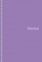 Piezīmju bloknots ar spirāli A5 80lp # plastikāta vāks, ''Genius Pastel'' 06806